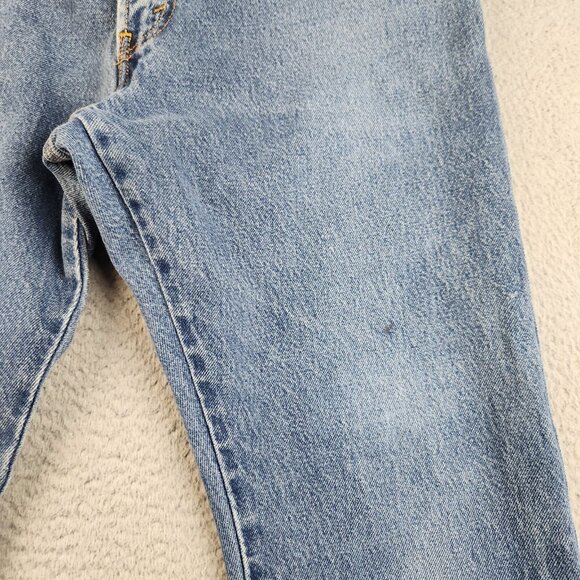 Levi's 517 Jeans Men's 36x30 Distressed Worn Faded Blue Denim Pants Boot Cut - Picture 9 of 9